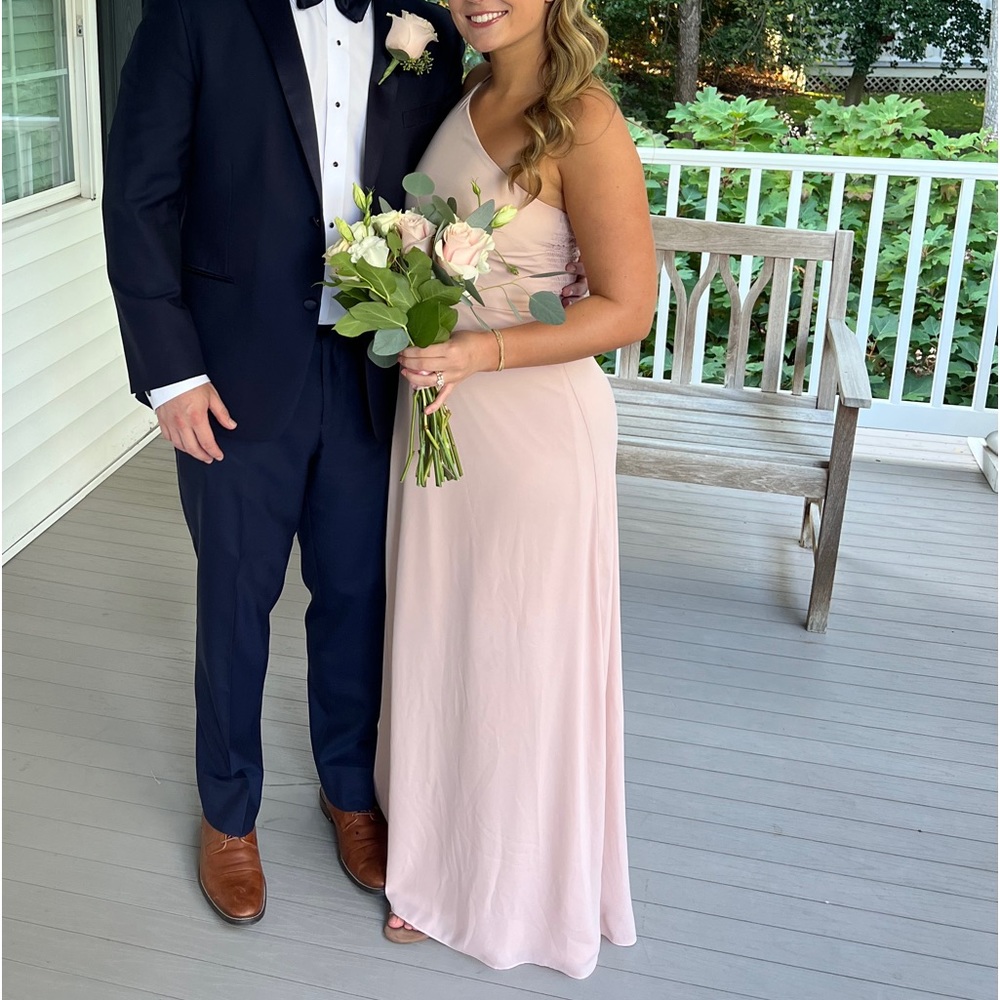 Show Me Your Mumu Shannon One Should Dress in Dusty Blush Crisp Size Small